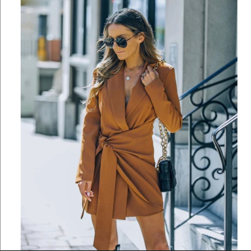 VICI blazer wrap dress